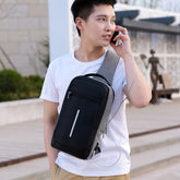 Mochila de Pecho Antirrobo con USB